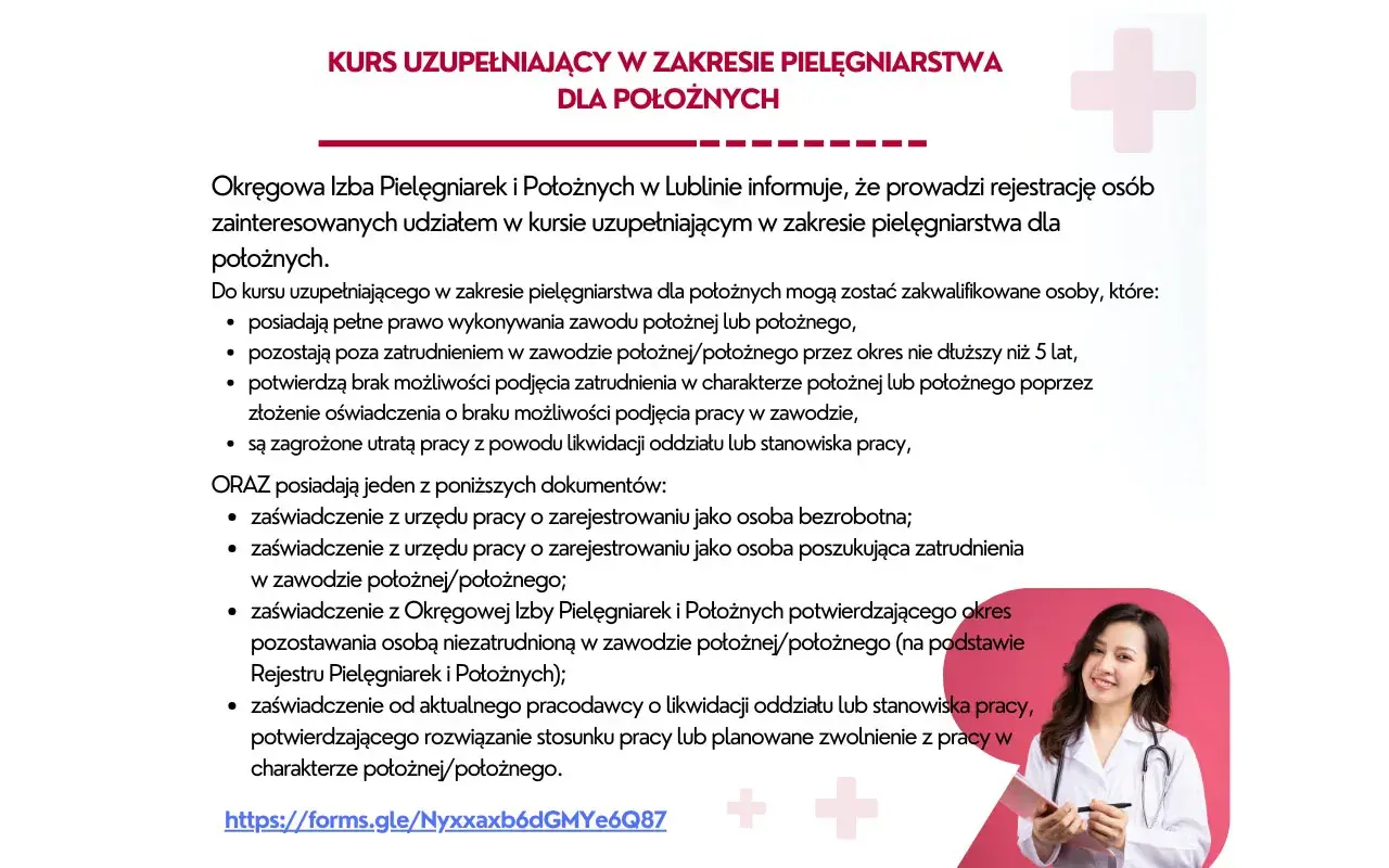 Kurs rko dla pielęgniarek online. Rejestracja na kurs uzupełniający dla położnych. Szczegóły i wymagania.
